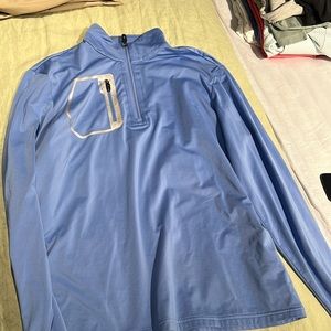 Men’s RLX - Ralph Lauren - Gold Quarter Zip - Size M - Blue - Like New